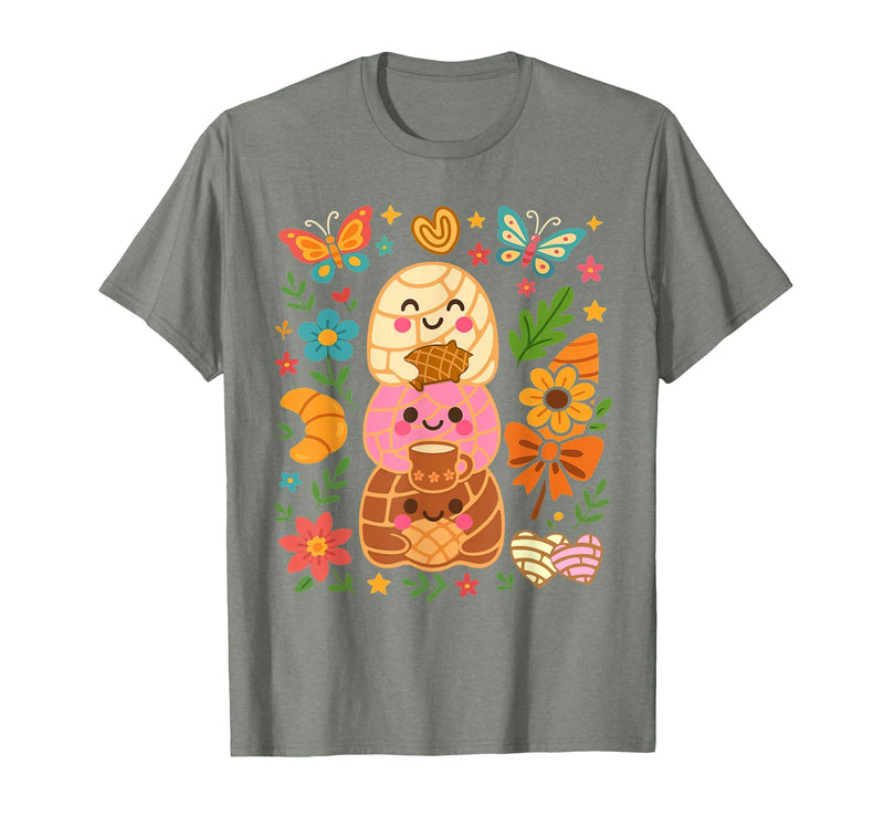 Mexican Spanish Latina Halloween Season Mexican Boo Pan Dulce Spooky Season Halloween Pantasmas T-Shirt - Olive Heather