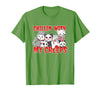 Chillin With My Creeps Apparel Chillin with My Creeps Cat Horror Killer Halloween Costume T-Shirt - Grass Green