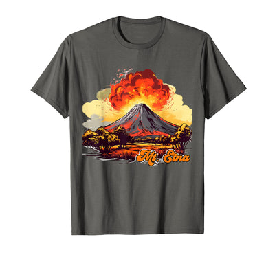 Vintage Style Mount Etna Retro Style Mount Etna T-Shirt