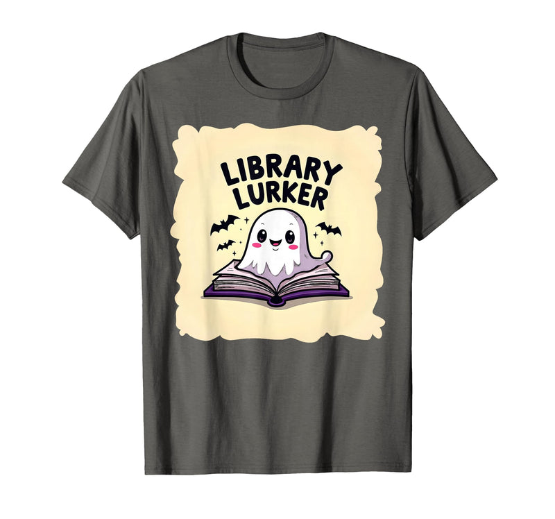 Mademark Ghost & Spirits - Ghost (99 Problems All) T-Shirt - Asphalt Grey-halloween Educational Library Lurker