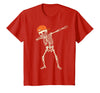 Funny Halloween Tees for Men Women Kids. Halloween Shirts Cool Teen Boys Skeleton Dab Mens Halloween T-Shirt - Red