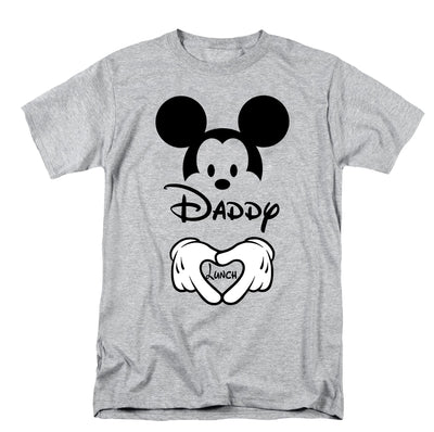 AMAZING RETRO Mickey Minnie Couple Shirts Dad Mom Couple Matching Pregnancy Announcement T-Shirt-(Sold Separately)