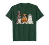Funny Retro St. Bernard mom Halloween Witch Spooky Ghost Saint Bernard Pumpkin Halloween Dog Lover T-Shirt - Dark Green