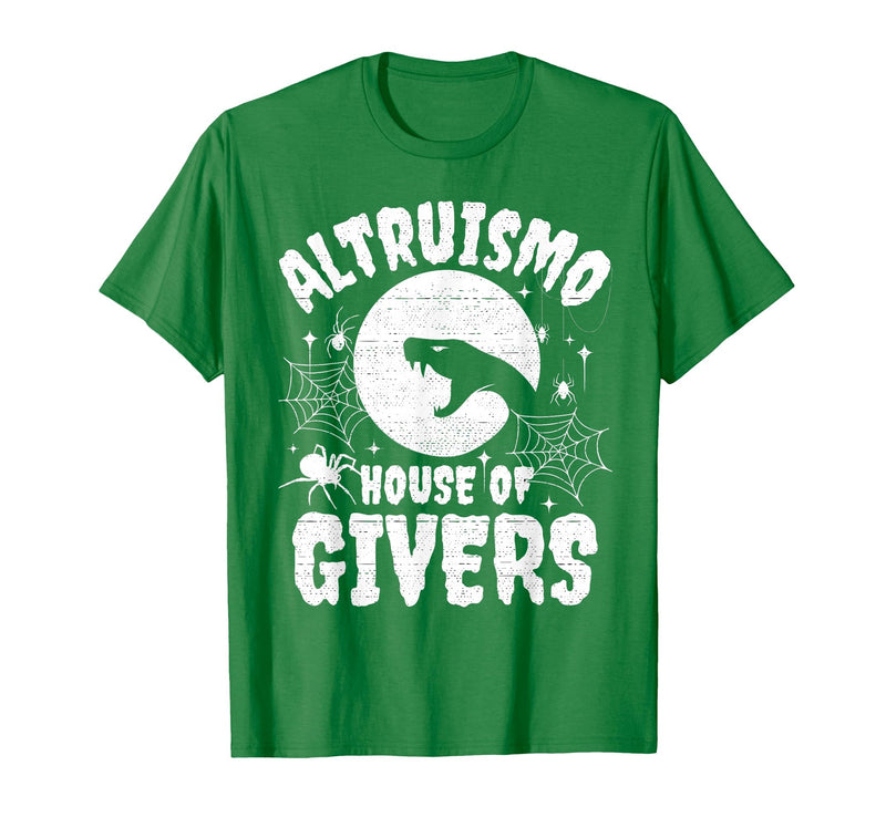 House of Givers Halloween Party Halloween Costume Altruismo House of Givers T-Shirt - Kelly Green