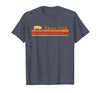 Showing Cattle T-Shirts And Apparel Show Dad - Fun Distressed Look for Showing Pigs T-Shirt - Heather Blue