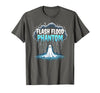 Mademark Halloween Weather Flash Flood Phantom Spooky Storm T-Shirt - Asphalt Grey