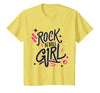 Rock N Roll Girl Halloween Costumes Halloween Rock N Roll Girl Retro Costume Graffiti T-Shirt - Lemon Yellow