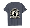 Mademark Witch Wrangler Funny Family Halloween Party Costume T-Shirt - Heather Blue