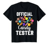 Candy Tester Sweets Lover Gifts & Apparel Official Candy Tester Halloween Costume Boys Girls Kids T-Shirt - Black