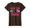Amb Breast Cancer Awareness Month Warrior Survivor Save The Tatas Breast Cancer Pink Ribbon Skeleton Halloween T-Shirt -