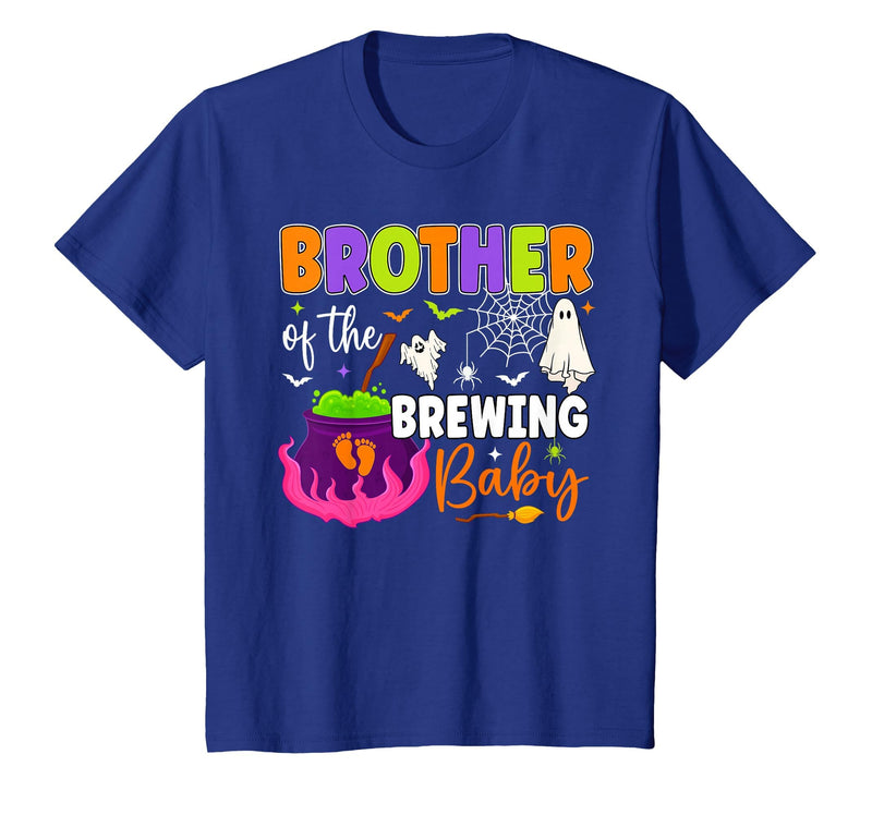 Halloween Baby Shower Brewing Baby Family Matching Brother of Brewing Baby Halloween Theme Baby Shower Spooky T-Shirt -