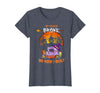 Humor Halloween Costume 2020 My Broom Broke So Now I Quilt - Quilting Halloween T-Shirt - Heather Blue