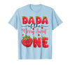 Kawaii Strawberry 1St Birthday Matching Dada of The Berry Sweet One Strawberry First Birthday T-Shirt - Baby Blue