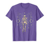 Y2K Grudge Core Mystical Celestial Halloween NS Fairy Grunge Fairycore Aesthetic Butterfly Skeleton Gothic T-Shirt - Purple