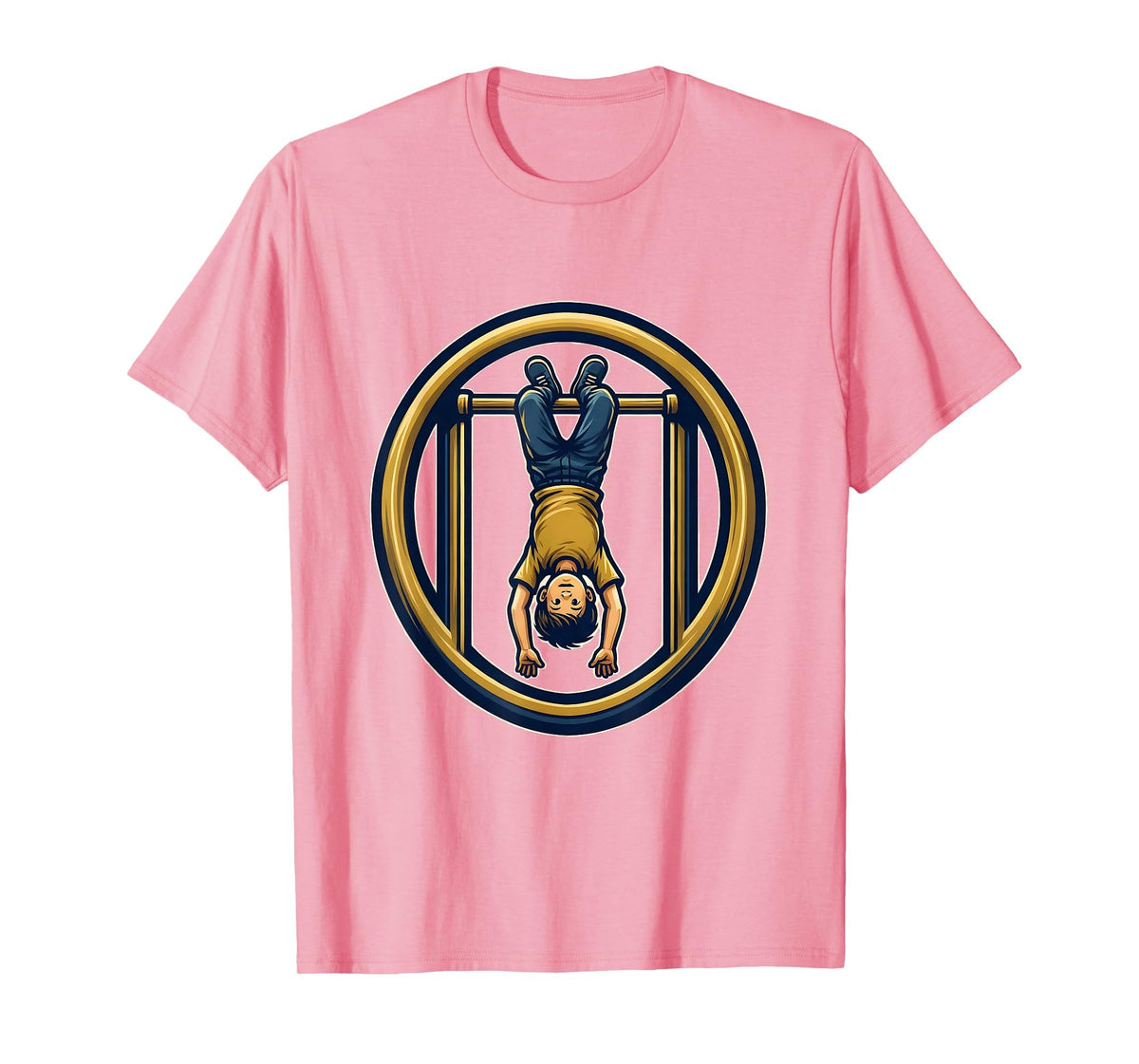 Mademark Second Grade Monkey Bars Upside Down Kid Design T-Shirt - Men - Pink