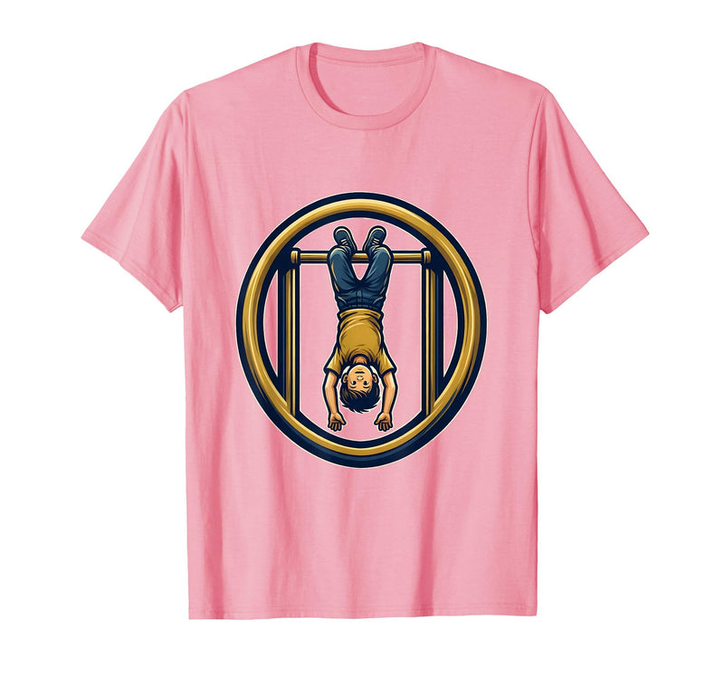 Mademark Second Grade Monkey Bars Upside Down Kid Design T-Shirt - Men - Pink