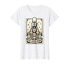 Marching Band Mom Tarot Card Skeleton Halloween Marching Band Mom Tarot Card Skeleton Mom Musical Instrument T-Shirt - White