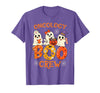 Oncology Boo Crew Funny Ghost Halloween Spooky Costume Nurse T-Shirt - Purple Heather