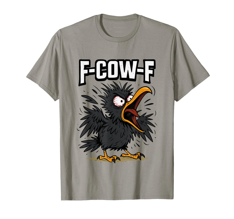 F COW F Crow F-Cow-F T-Shirt - Slate Grey