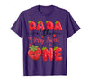 Kawaii Strawberry 1St Birthday Matching Dada of The Berry Sweet One Strawberry First Birthday T-Shirt - Purple