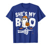 Funny Couples Halloween Matching Couple Outfits He's My Boo Matching Couple Halloween Couples She's My Boo T-Shirt - Royal