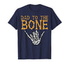 Mens Halloween Shirts For Dad Daddy Papa Men Halloween Dad to The Bone Skeleton Hand Fun Papa Costume Men T-Shirt - Navy Blue