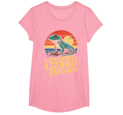 Funny Reptile Enthusiast Tee Lizard Catcher Humor Professional Lizard Catcher Funny Reptile Lover Men Women T-Shirt