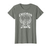 Camelot71 Chicago Classic Retro Vintage Illinois Windy Rock'n'Roll T-Shirt - Olive Heather