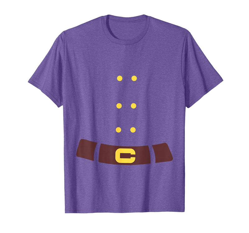 Dwarf Elf Halloween Costume Dwarf Costume Last Minute Halloween Costume T-Shirt - Purple Heather