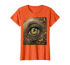 Mademark Elephant Eye Landscape Reflection Wildlife Art T-Shirt - Women - Orange