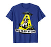 Mademark Moo-FO Got My Cow Alien Abduction Design T-Shirt - Royal Blue