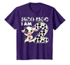 Cow 2nd Birthday Gifts Co. Cow Moo Moo I'm Two - 2 Years Old Cow Lover 2nd Birthday T-Shirt - Purple