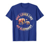 Mademark She Loves Like An Elephant Mother Child Bond T-Shirt - Men - Royal Blue