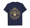 Mademark Zero Chill Maximum Monkey Fun Graphic Design T-Shirt - Men - Navy Blue