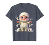 Mademark Kids Halloween Mummy Wrapped in Toilet Paper T-Shirt - Heather Blue