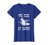 Halloween Witch Broomstick Costume Shop We Ride At Dawn Spooky Witch Broomstick Halloween Costume T-Shirt - Royal Blue