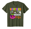 Halloween Baby Shower Brewing Baby Family Matching Brother of Brewing Baby Halloween Theme Baby Shower Spooky T-Shirt -