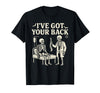 Halloween Costume For Doctor I've Got Your Back I've Got Your Back Halloween Skeleton Doctor Costume T-Shirt - Black