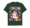 Teaching My Boos Ghost Teacher Halloween Outfits Teaching My Boos Teacher Ghost Teach Funny Halloween Teacher T-Shirt - Dark