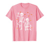 Funny Halloween Trump Skeleton Trump Design Funny Halloween Trump Skeleton Trump T-Shirt - Pink