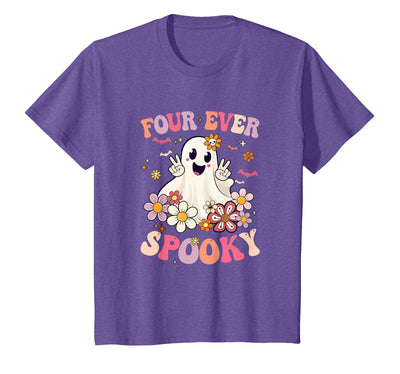 4th Birthday Party Halloween Costume Four Ever Spooky Halloween 4Th Birthday Party Decorations T-Shirt