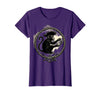 Mademark Pirate Monkey with Stolen Pocket Watch Design T-Shirt - Women - Purple