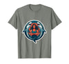 Mademark Twin Sharks Fierce Ocean Woman Graphic Design T-Shirt - Olive Heather