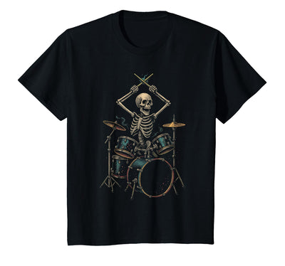 Drummer Gifts Skeleton Drummer Drums T-Shirt