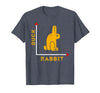 Wittgensteins Rabbit Duck Illusion Physics Nerd Math Geek T-Shirt in Heather Blue