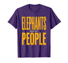 Mademark Elephants Are My People Safari Wildlife Design T-Shirt - Men - Purple