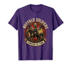 Mademark Buffalo Soldiers Forged in Fire Military Tribute T-Shirt - Purple