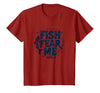 Mademark Fish Fear Me Funny Fishing for Men Angler Humor Quote T-Shirt - Cranberry Red