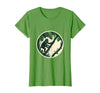 Mademark Monkey Hanging From Jungle Vine Illustration T-Shirt - Women - Grass Green