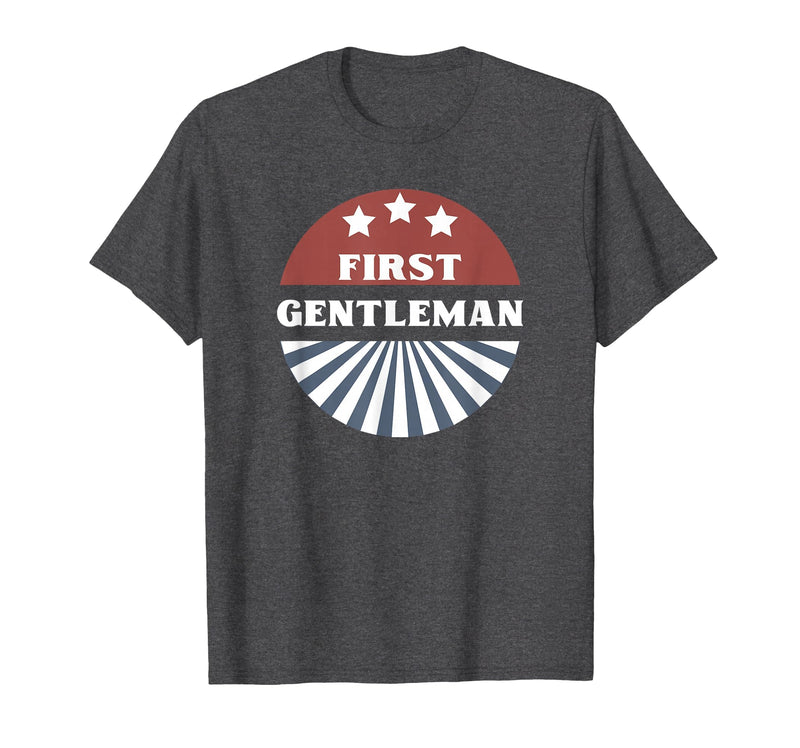 Click for Madam President & 1st Gentleman Costumes Couples Halloween Costume - First Gentleman T-Shirt - Dark Heather Grey